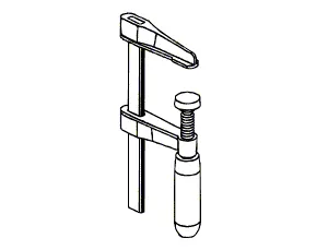 serre-joint vertical de rechange pour GFS 350 E Set